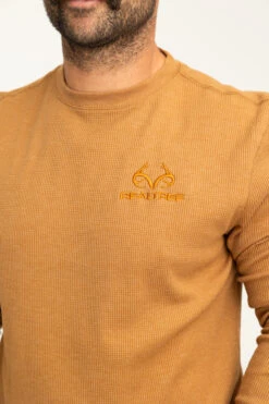 Realtree Men's Highwayman Brown Work Thermal Long Sleeve Shirt -Richardson US Shop C11217 BR detail 01351.1693257874
