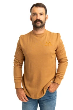 Realtree Men's Highwayman Brown Work Thermal Long Sleeve Shirt