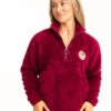 Realtree Women's Jolene Purple Sherpa 1/4 Zip Pullover