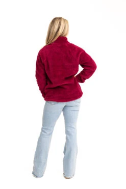 Realtree Women's Jolene Purple Sherpa 1/4 Zip Pullover -Richardson US Shop C30384 PL FULL BACK 72358.1693240732