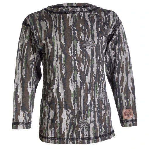 Bone Collector Kids BC Raskulls Camo Long Sleeve Shirt -Richardson US Shop LS Front 80695.1635389435