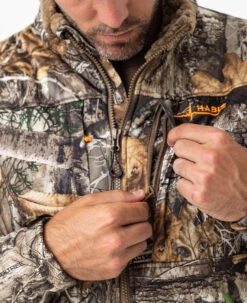 Habit Men's Camo Early Dawn Sherpa Shell Jacket | EDGE -Richardson US Shop M10033 ED ZIPPER 20759.1684251887