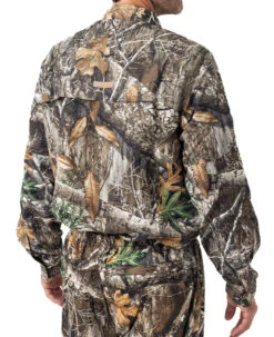 Realtree Men's Camo Long Sleeve Guide Shirt | EDGE -Richardson US Shop M1477 ED BACK 43330.1684253070