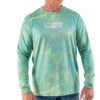 Realtree Men's RTF Mako Green Long Sleeve Performance Shirt