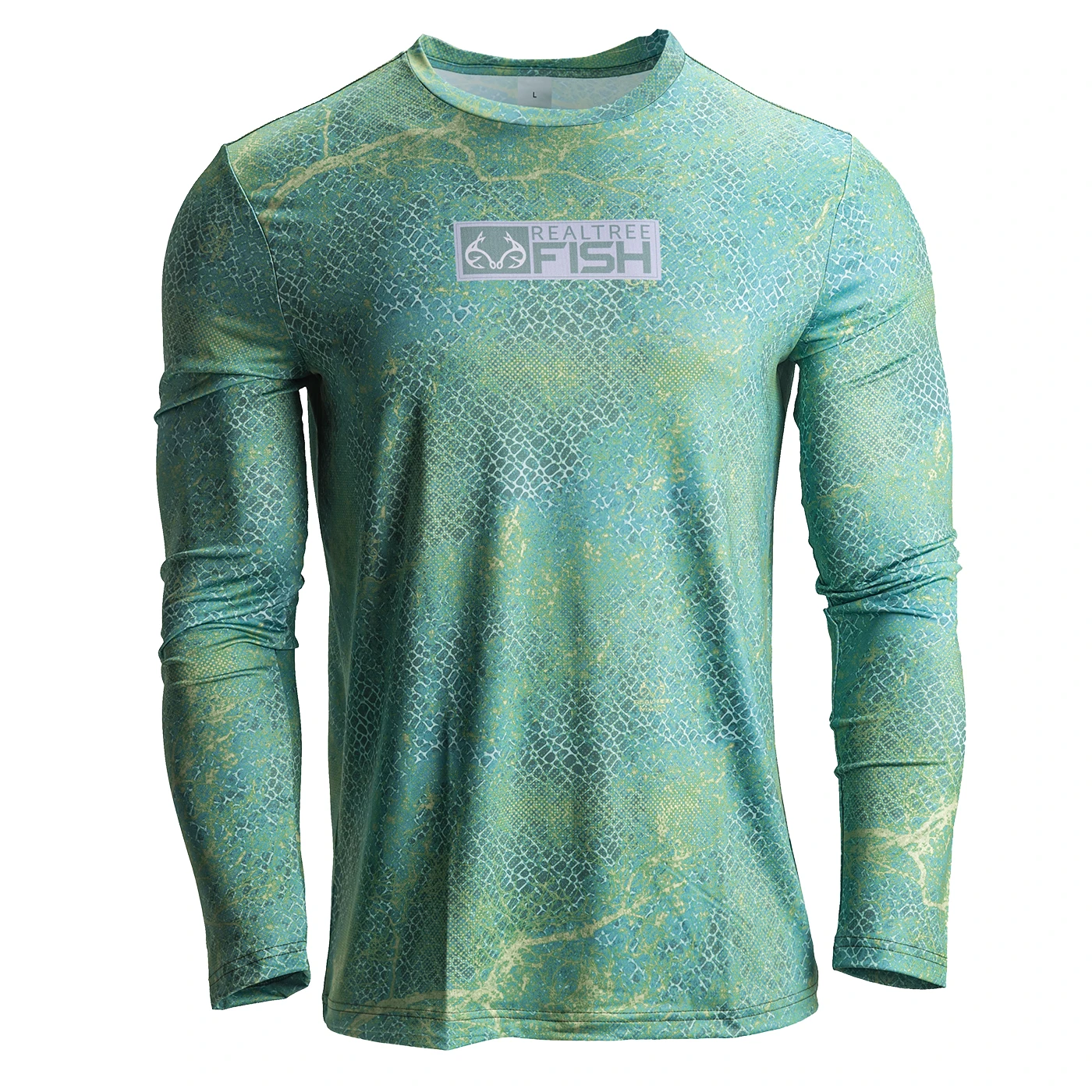 Realtree Men's RTF Mako Green Long Sleeve Performance Shirt 4 Realtree Men's RTF Mako Green Long Sleeve Performance Shirt - Image 4