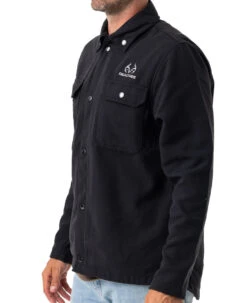Realtree Men's Pro Staff Snap Down Shirt Jacket -Richardson US Shop PR328 BK SIDE 62320.1684270349
