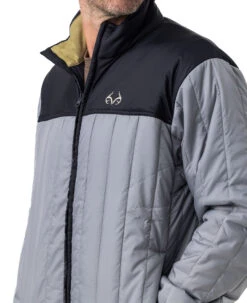 Realtree Men's Exclusive Lightweight Premium Down Puffer Jacket -Richardson US Shop RO346 CHAR SIDE COLLAR 24062.1684270540