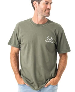 Realtree Comfort Colors Turkey Men's Green Shirt -Richardson US Shop TK101 GR FRONT 71511.1684271862