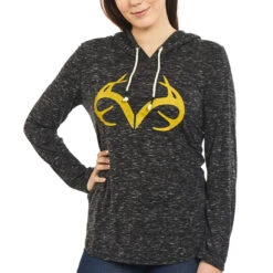 Realtree Women's Side Slit Hooded Shirt